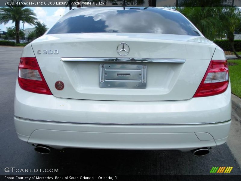 Arctic White / Black 2008 Mercedes-Benz C 300 Luxury