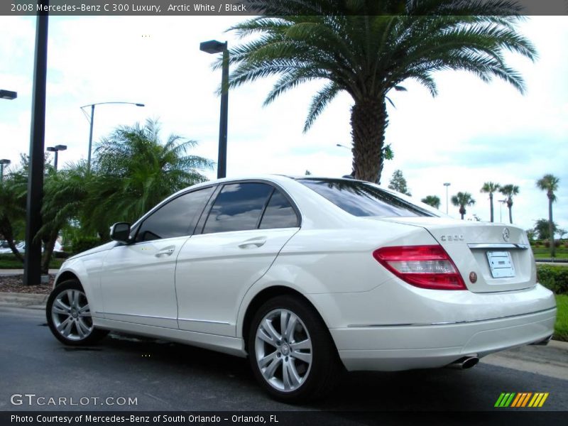 Arctic White / Black 2008 Mercedes-Benz C 300 Luxury