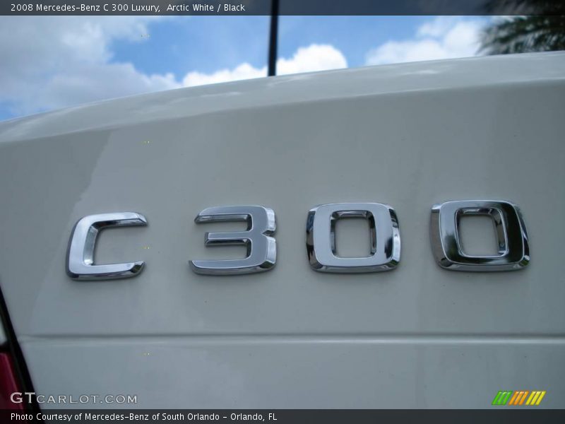 Arctic White / Black 2008 Mercedes-Benz C 300 Luxury
