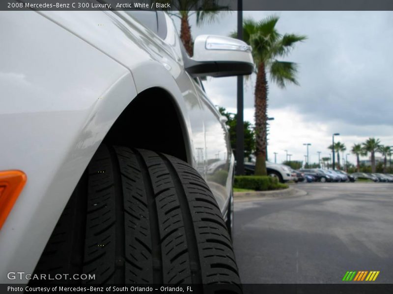 Arctic White / Black 2008 Mercedes-Benz C 300 Luxury