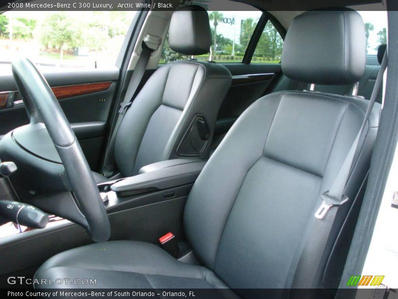 Arctic White / Black 2008 Mercedes-Benz C 300 Luxury
