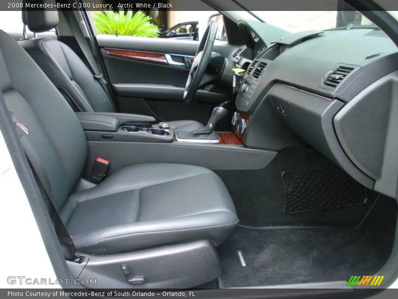 Arctic White / Black 2008 Mercedes-Benz C 300 Luxury