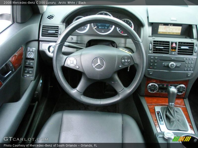 Arctic White / Black 2008 Mercedes-Benz C 300 Luxury