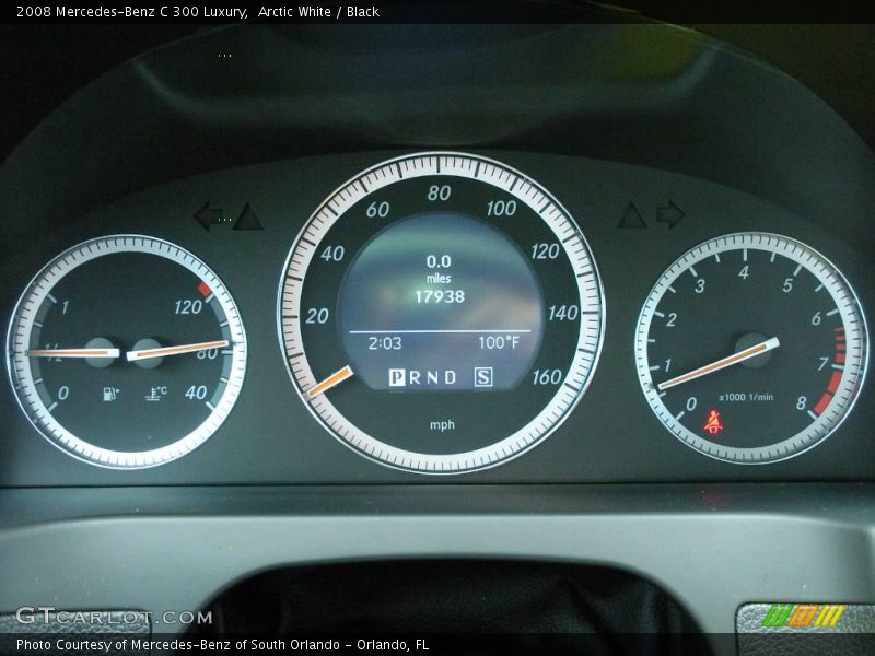 Arctic White / Black 2008 Mercedes-Benz C 300 Luxury