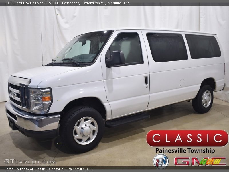 Oxford White / Medium Flint 2012 Ford E Series Van E350 XLT Passenger