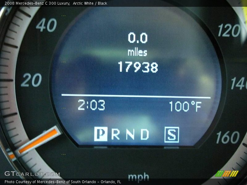Arctic White / Black 2008 Mercedes-Benz C 300 Luxury