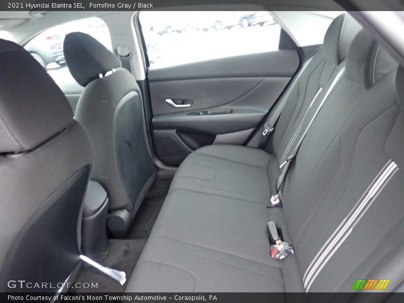 Portofino Gray / Black 2021 Hyundai Elantra SEL