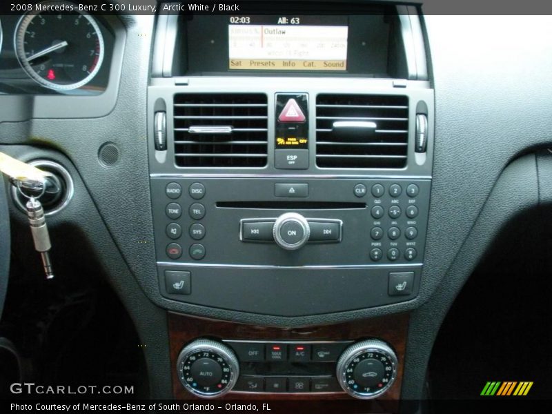 Arctic White / Black 2008 Mercedes-Benz C 300 Luxury