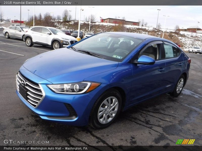 Electric Blue / Gray 2018 Hyundai Elantra SE