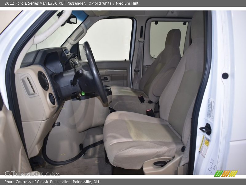 Oxford White / Medium Flint 2012 Ford E Series Van E350 XLT Passenger