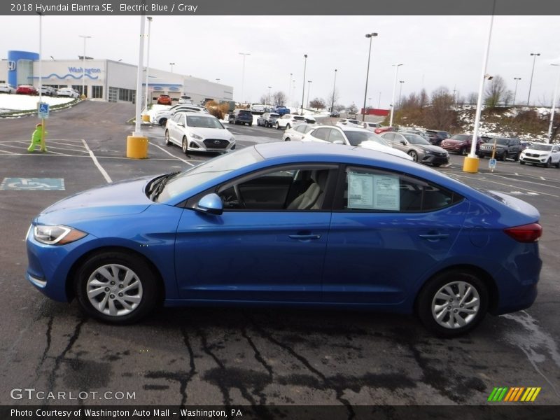 Electric Blue / Gray 2018 Hyundai Elantra SE