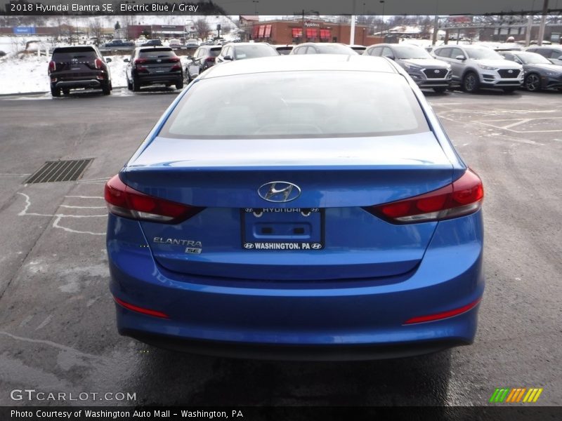 Electric Blue / Gray 2018 Hyundai Elantra SE