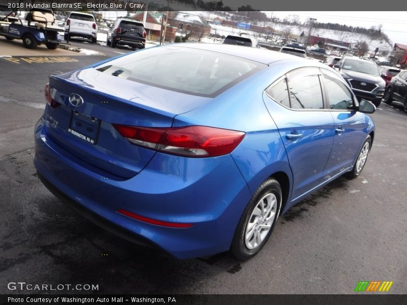 Electric Blue / Gray 2018 Hyundai Elantra SE