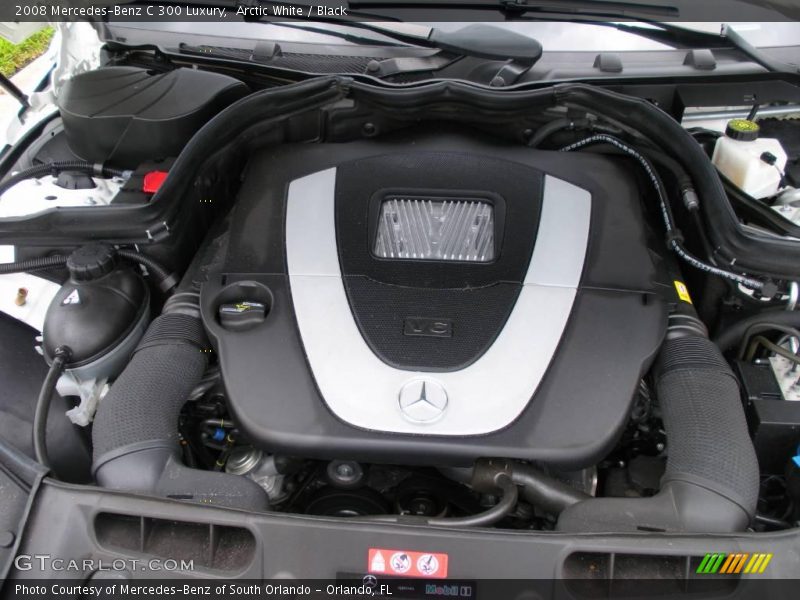 Arctic White / Black 2008 Mercedes-Benz C 300 Luxury