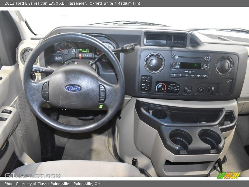 Oxford White / Medium Flint 2012 Ford E Series Van E350 XLT Passenger