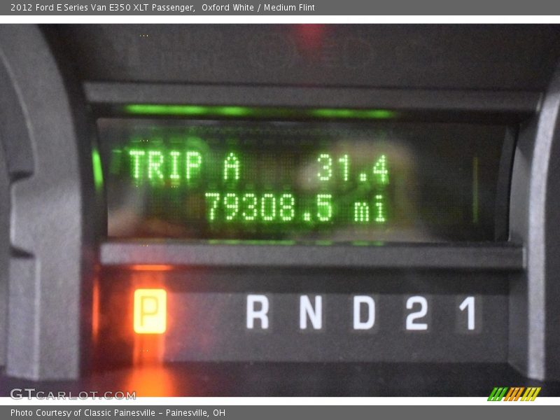 Oxford White / Medium Flint 2012 Ford E Series Van E350 XLT Passenger