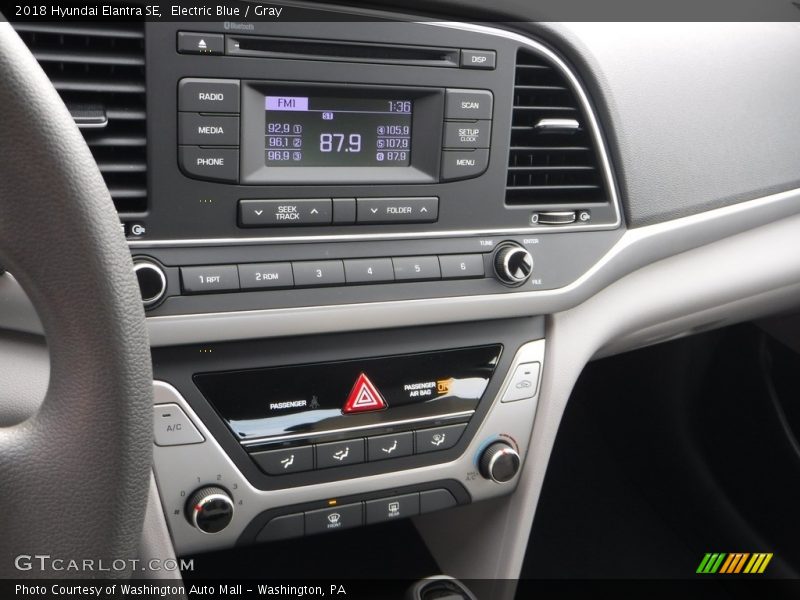 Electric Blue / Gray 2018 Hyundai Elantra SE