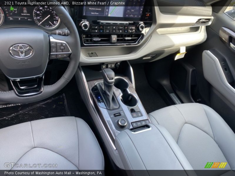 Blizzard White Pearl / Graphite 2021 Toyota Highlander Limited AWD