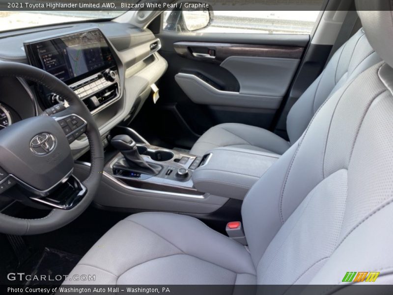 Blizzard White Pearl / Graphite 2021 Toyota Highlander Limited AWD
