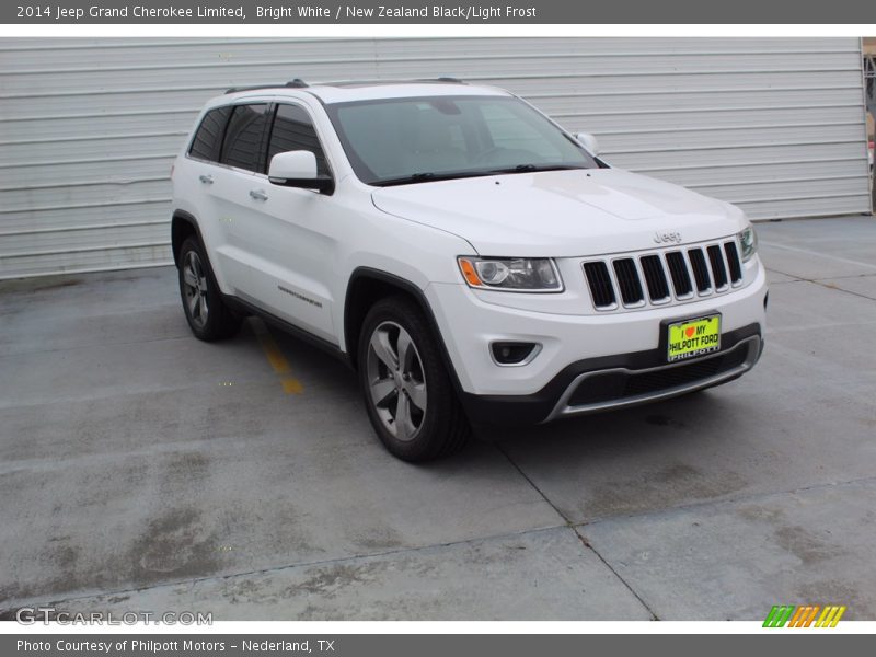 Bright White / New Zealand Black/Light Frost 2014 Jeep Grand Cherokee Limited