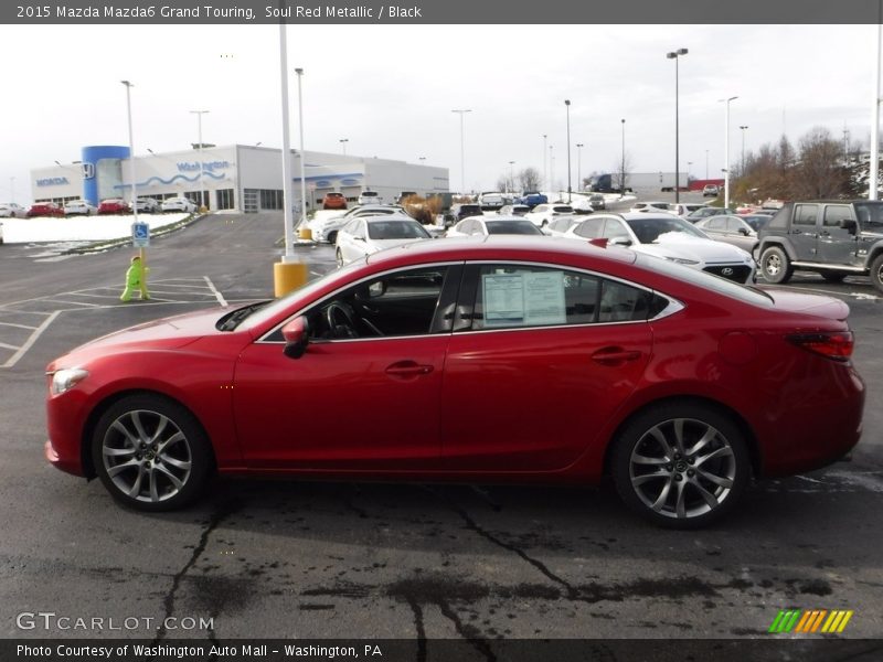 Soul Red Metallic / Black 2015 Mazda Mazda6 Grand Touring