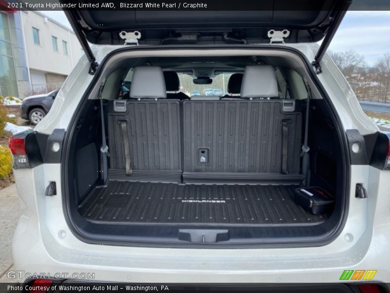 Blizzard White Pearl / Graphite 2021 Toyota Highlander Limited AWD