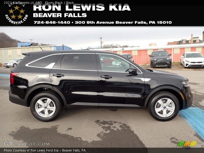 Ebony Black / Black 2021 Kia Sorento LX AWD