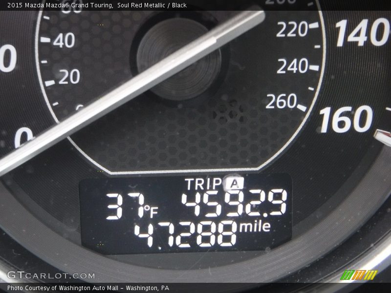 Soul Red Metallic / Black 2015 Mazda Mazda6 Grand Touring