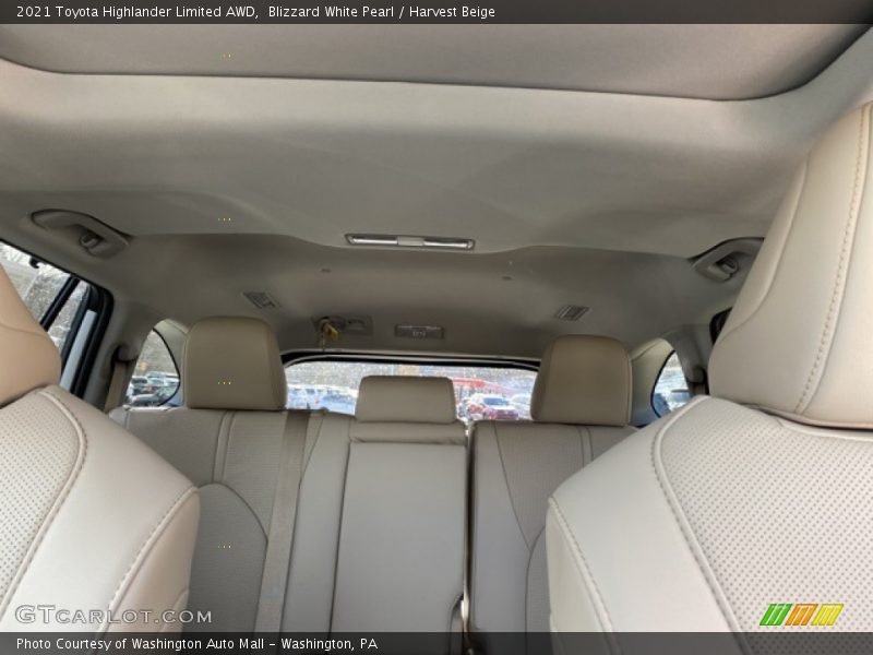 Blizzard White Pearl / Harvest Beige 2021 Toyota Highlander Limited AWD