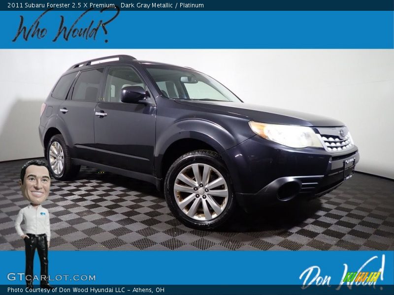 Dark Gray Metallic / Platinum 2011 Subaru Forester 2.5 X Premium