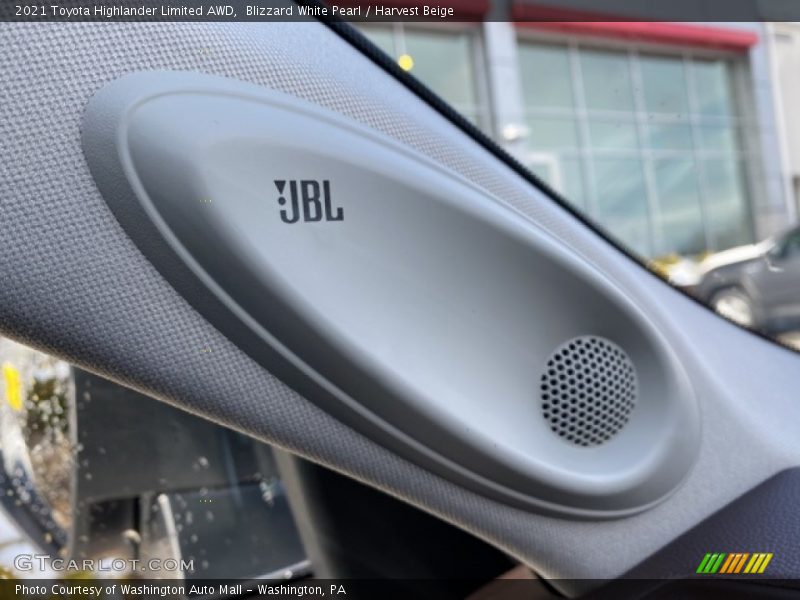 Blizzard White Pearl / Harvest Beige 2021 Toyota Highlander Limited AWD