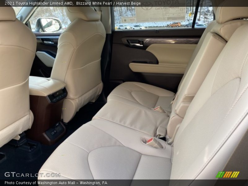 Blizzard White Pearl / Harvest Beige 2021 Toyota Highlander Limited AWD
