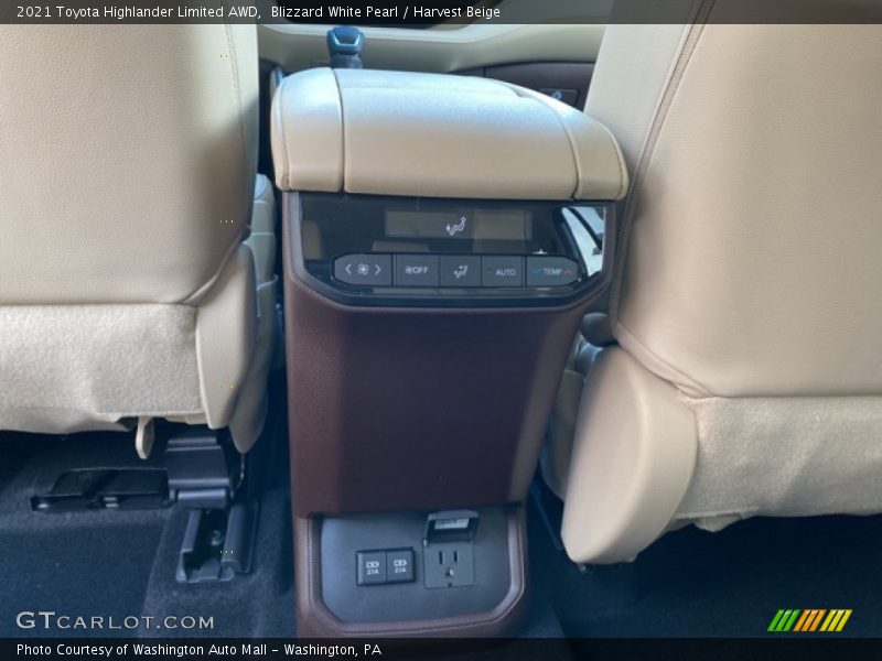 Blizzard White Pearl / Harvest Beige 2021 Toyota Highlander Limited AWD