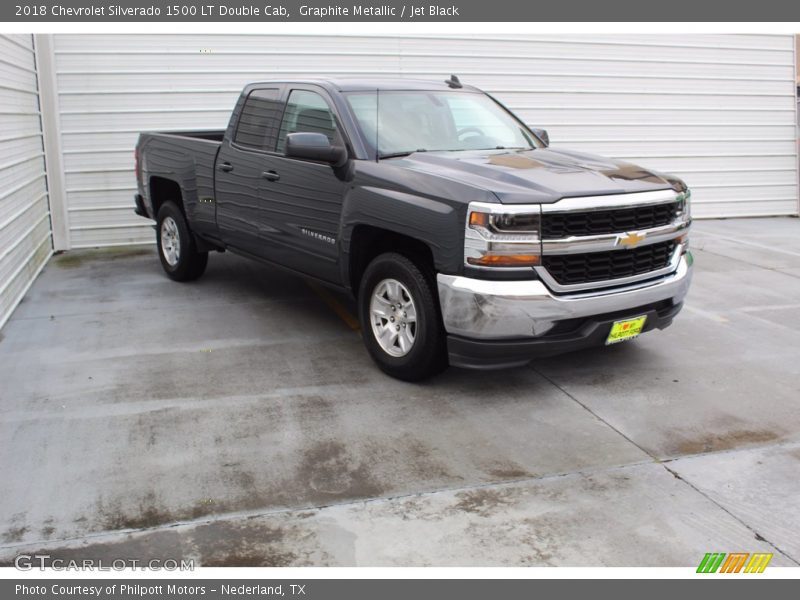 Graphite Metallic / Jet Black 2018 Chevrolet Silverado 1500 LT Double Cab