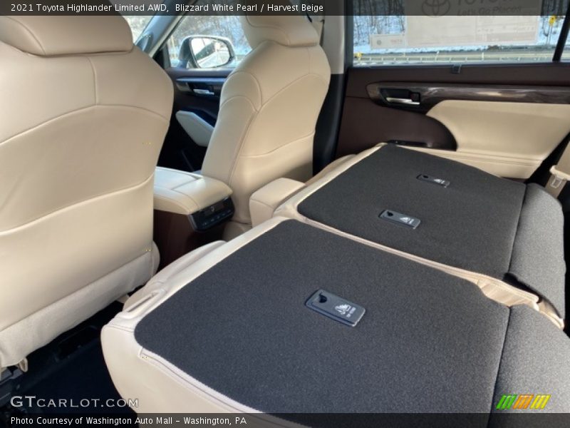 Blizzard White Pearl / Harvest Beige 2021 Toyota Highlander Limited AWD