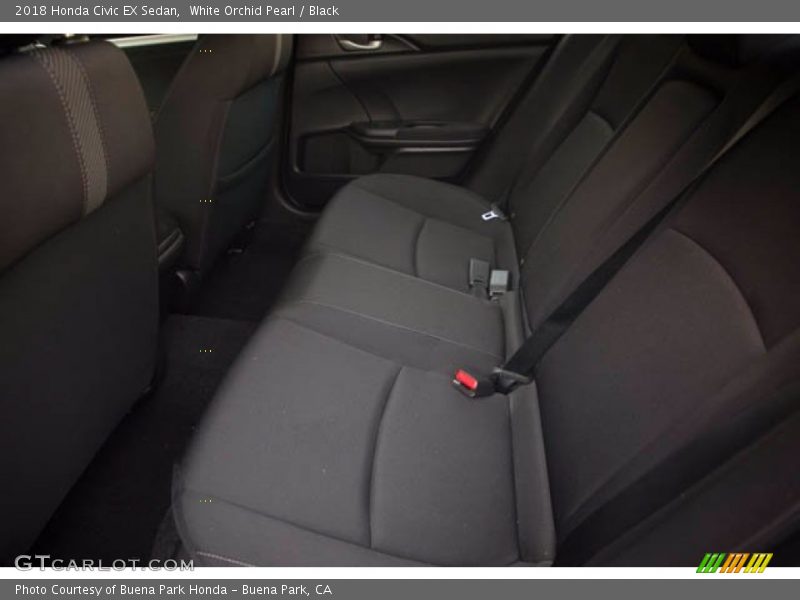 White Orchid Pearl / Black 2018 Honda Civic EX Sedan