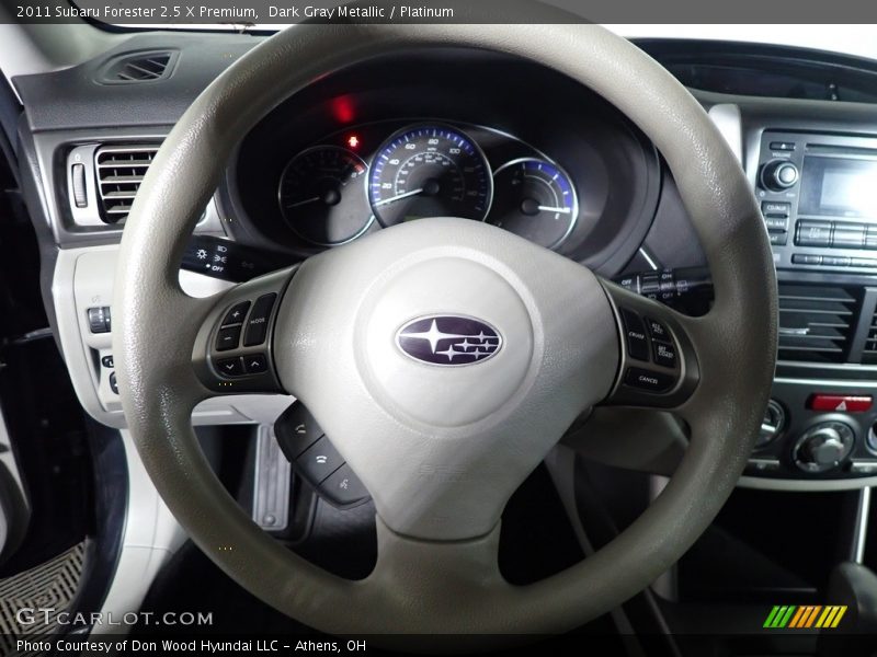 Dark Gray Metallic / Platinum 2011 Subaru Forester 2.5 X Premium