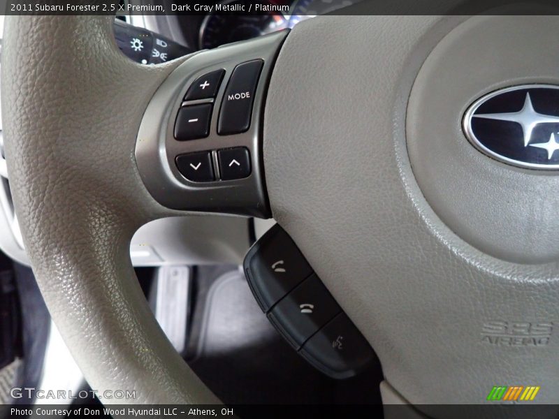 Dark Gray Metallic / Platinum 2011 Subaru Forester 2.5 X Premium
