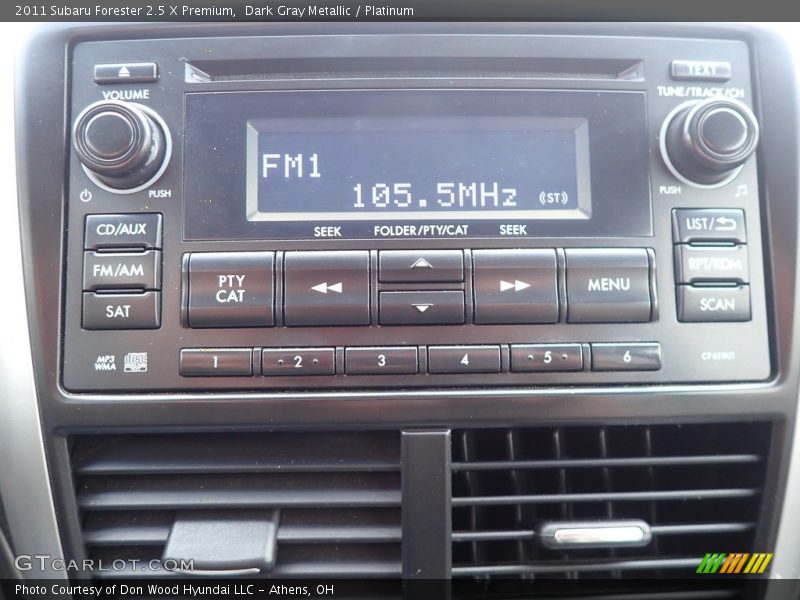 Dark Gray Metallic / Platinum 2011 Subaru Forester 2.5 X Premium