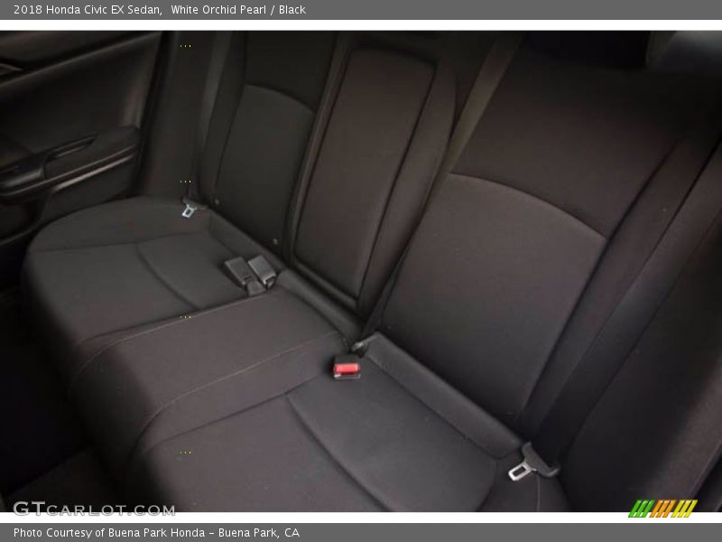 White Orchid Pearl / Black 2018 Honda Civic EX Sedan