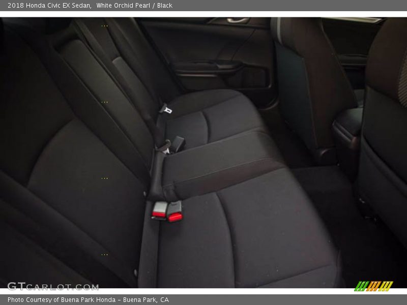 White Orchid Pearl / Black 2018 Honda Civic EX Sedan