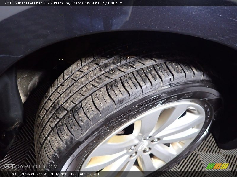 Dark Gray Metallic / Platinum 2011 Subaru Forester 2.5 X Premium