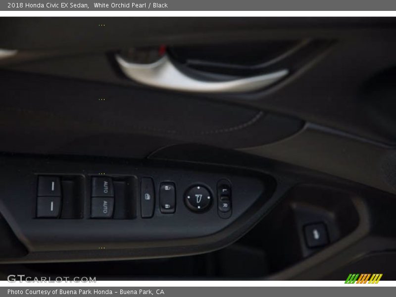 White Orchid Pearl / Black 2018 Honda Civic EX Sedan