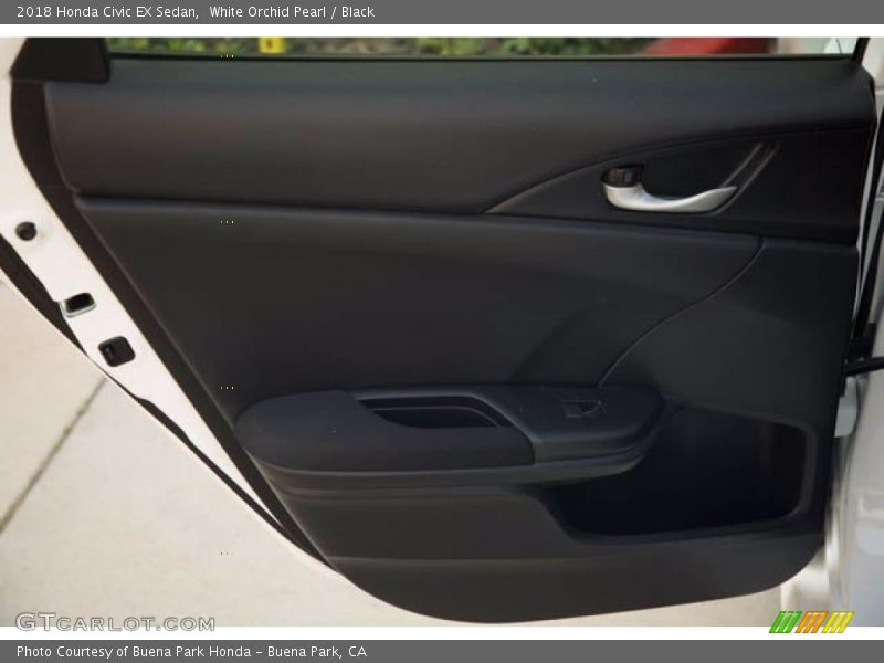 White Orchid Pearl / Black 2018 Honda Civic EX Sedan