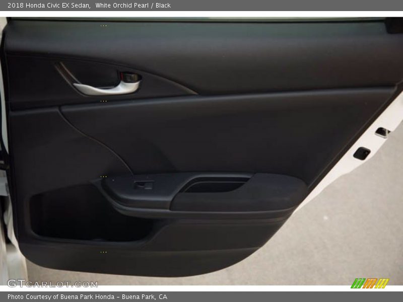 White Orchid Pearl / Black 2018 Honda Civic EX Sedan