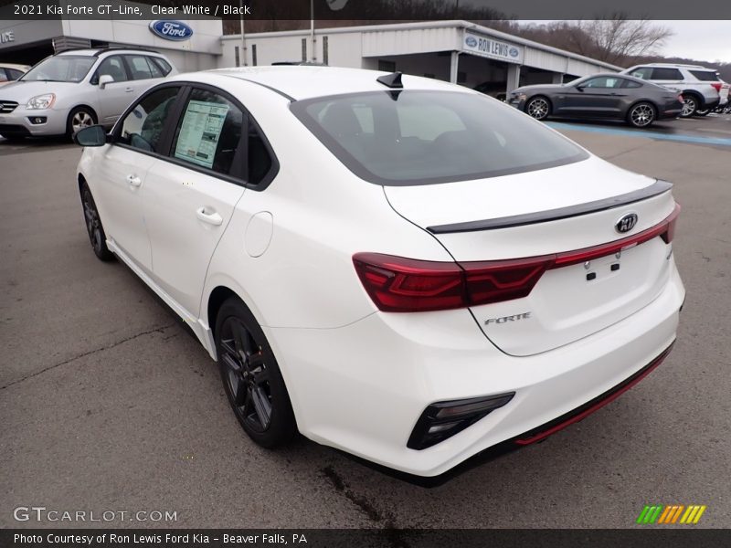 Clear White / Black 2021 Kia Forte GT-Line