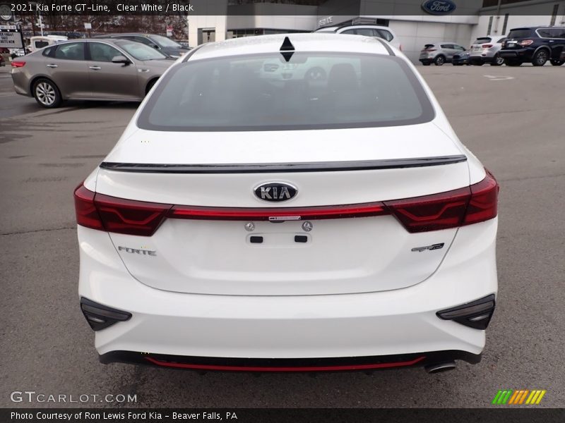 Clear White / Black 2021 Kia Forte GT-Line