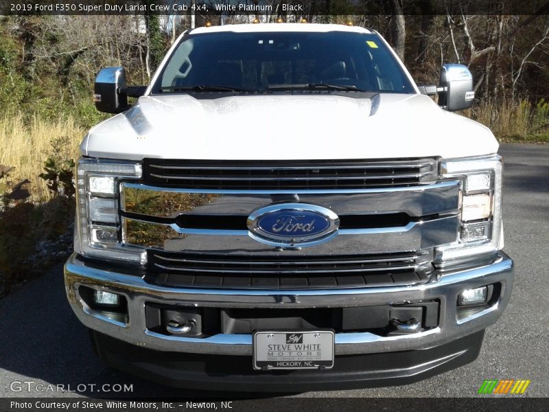 White Platinum / Black 2019 Ford F350 Super Duty Lariat Crew Cab 4x4
