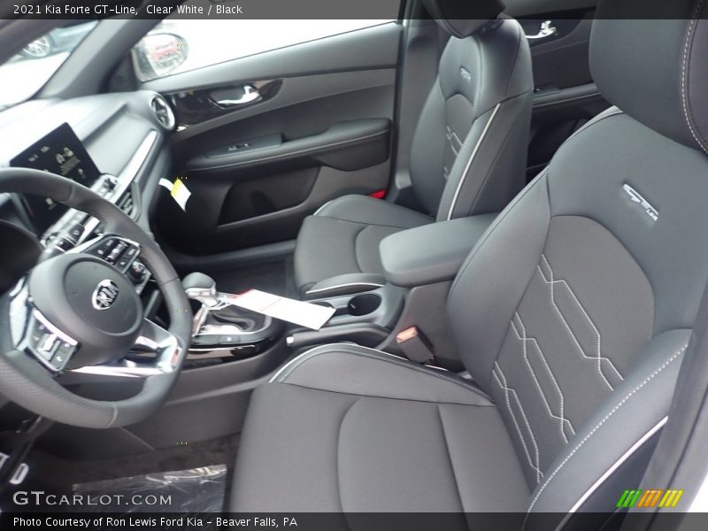 Clear White / Black 2021 Kia Forte GT-Line