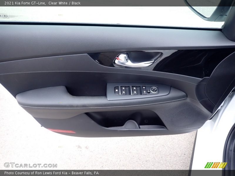 Clear White / Black 2021 Kia Forte GT-Line